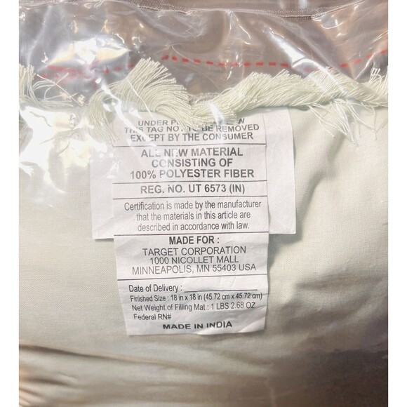 Geometric Patterned 18x18" Pillow Gray - Threshold - Picture 4 of 5